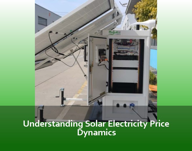 Understanding Solar Electricity Price Dynamics